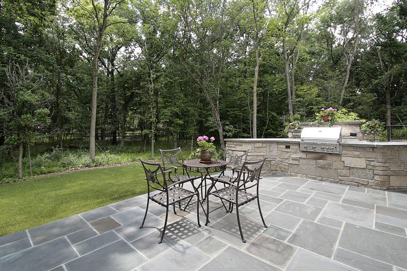 Limestone Patio Installation