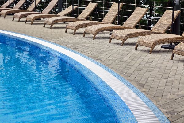 Poolside Hardscaping in Arvada